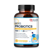Nature Target 3-in-1 Digestive Health Probiotics, 100 Billion CFUs, 90 Veggie Capsules Probiotic