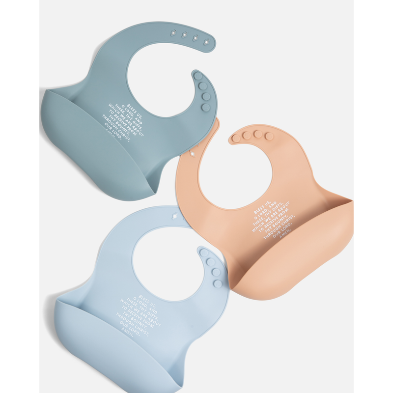 Be A Heart Meal Blessing Silicone Bib Bibs