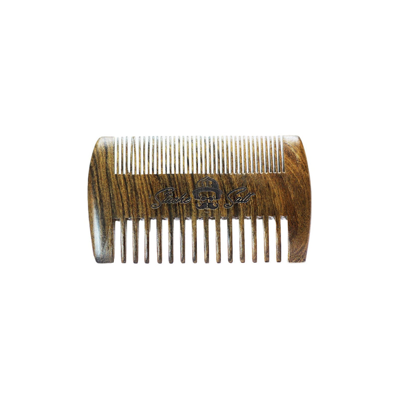 Stache Salt Moustache Wax Wood Moustache and Beard Comb Hair Comb