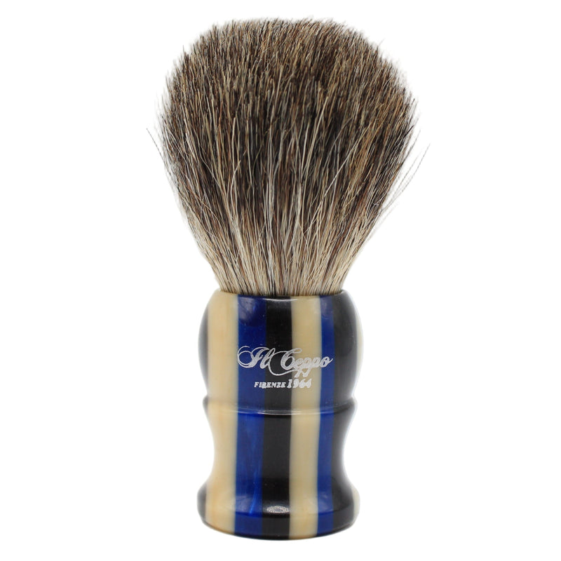 Il Ceppo Il Ceppo Blue Handle Pure Badger Bristle Shave Brush