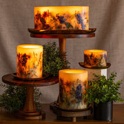 Rosy Rings Gold Accent & Signature Botanical Candle Plate Candle Plate