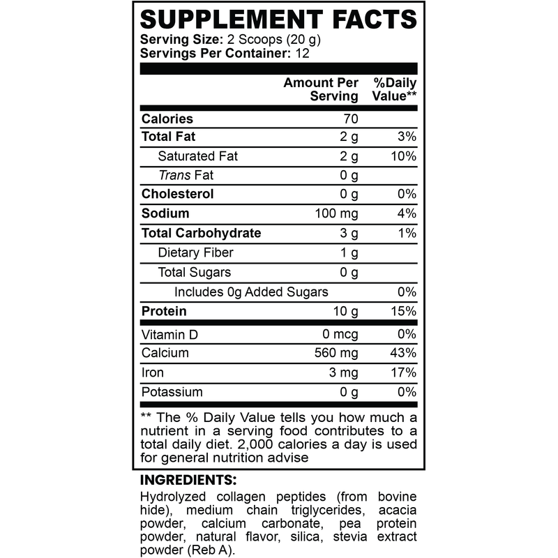 Goiteia Goiteia Grass-Fed Collagen Creamer (Vanilla) 8.46 Oz (240g) Proteins & Blends