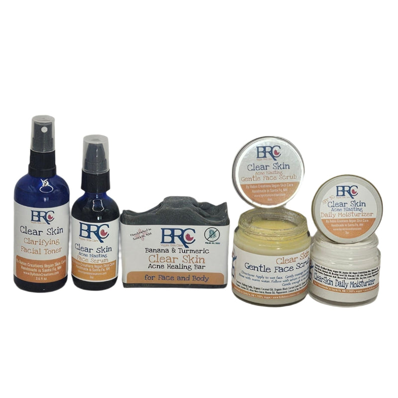By Robin Creations Clear Skin Deluxe Acne Healing Facial Bundle w/ Free Healing Cleansing Bar Acne Treatments & Kits