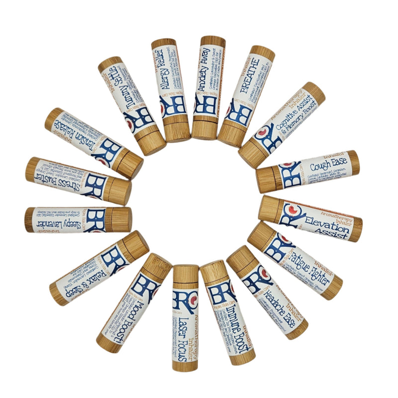 By Robin Creations New Lower Price! Zero Waste (Refillable!) Bamboo Aromatherapy Inhaler (16+ blends available) Massage & Relaxation