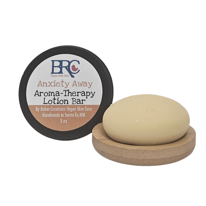 By Robin Creations Anxiety Away Aromatherapy Solid Lotion Bar Massage & Relaxation