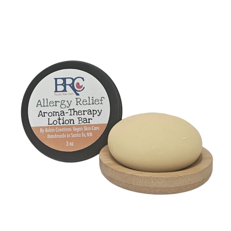 By Robin Creations Seasonal Allergy Relief Aromatherapy Solid Lotion Bar Massage & Relaxation
