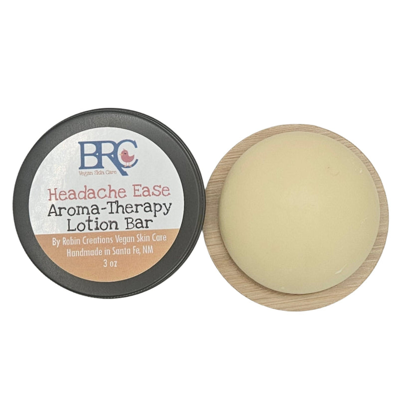 By Robin Creations Headache & Migraine Relief Aromatherapy Solid Lotion Bar Massage & Relaxation