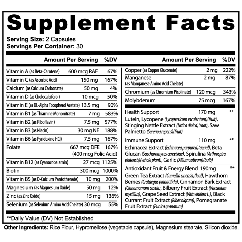 Goiteia Goiteia Complete Multivitamin 60 caps Multivitamin