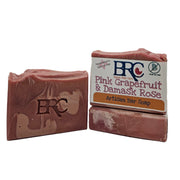 By Robin Creations Pink Grapefruit & Damask Rose Natural Artisan Bar Soap Bar Soap