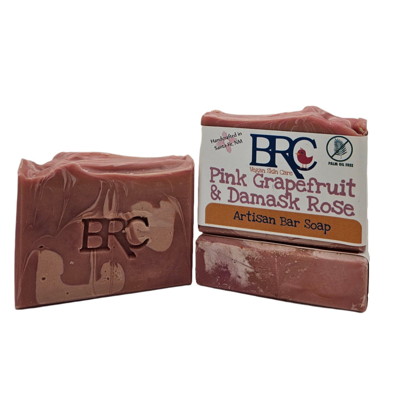 By Robin Creations Pink Grapefruit & Damask Rose Natural Artisan Bar Soap Bar Soap
