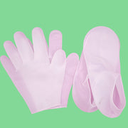 By Robin Creations Silicone Gel Moisturizing Socks & Gloves Set for Healing Cracked Hands & Feet Silicone Moisturizing Gloves & Socks