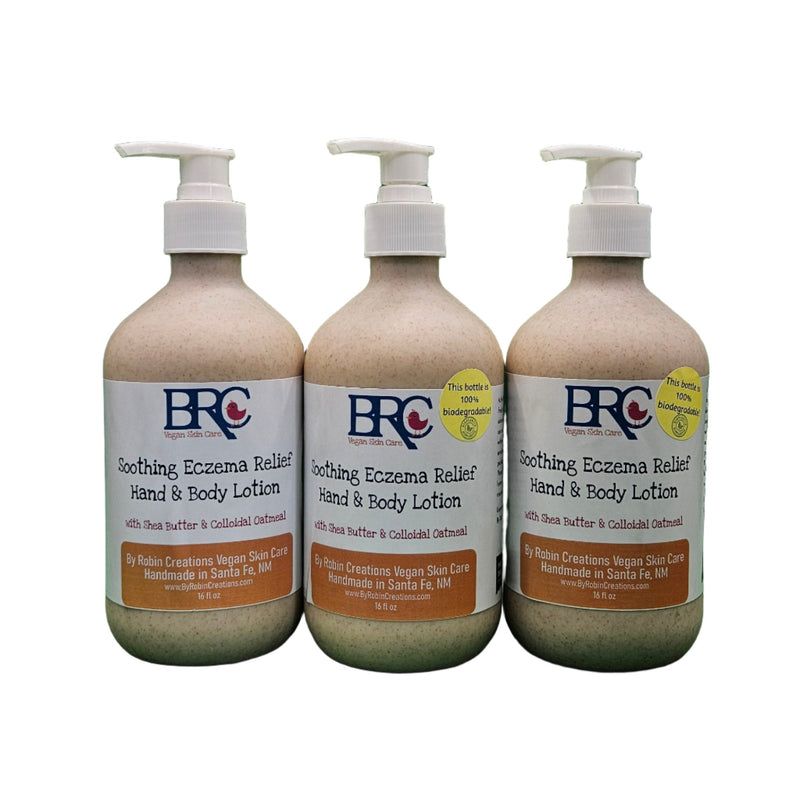 By Robin Creations New! Eczema Relief Hand & Body Lotion - Now in a 100% Biodegradable Bottle! Lotion & Moisturizer