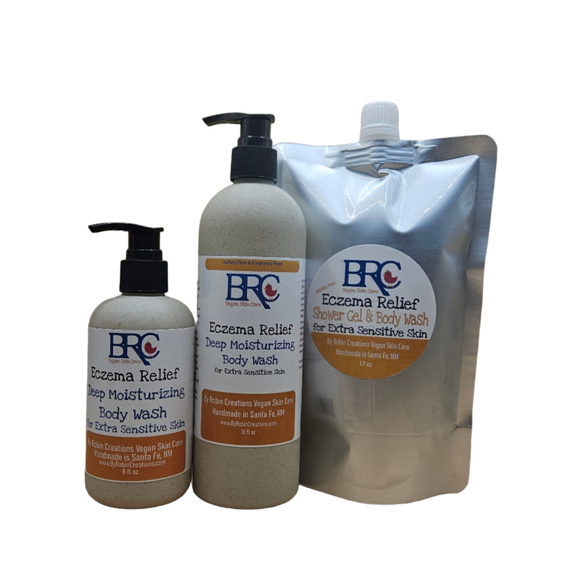 By Robin Creations Eczema Relief Gentle Moisturizing Body Wash - Now in Biodegradable Bottles! Deodorant & Body Care