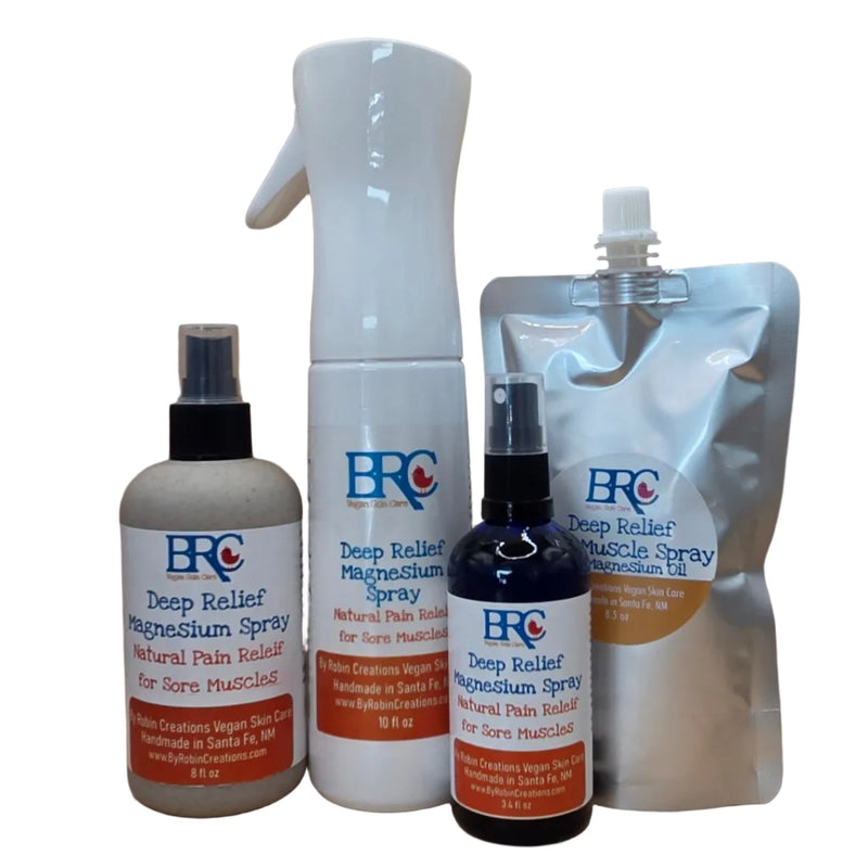 By Robin Creations Deep Relief Magnesium Spray for Sore Muscles Skin Care