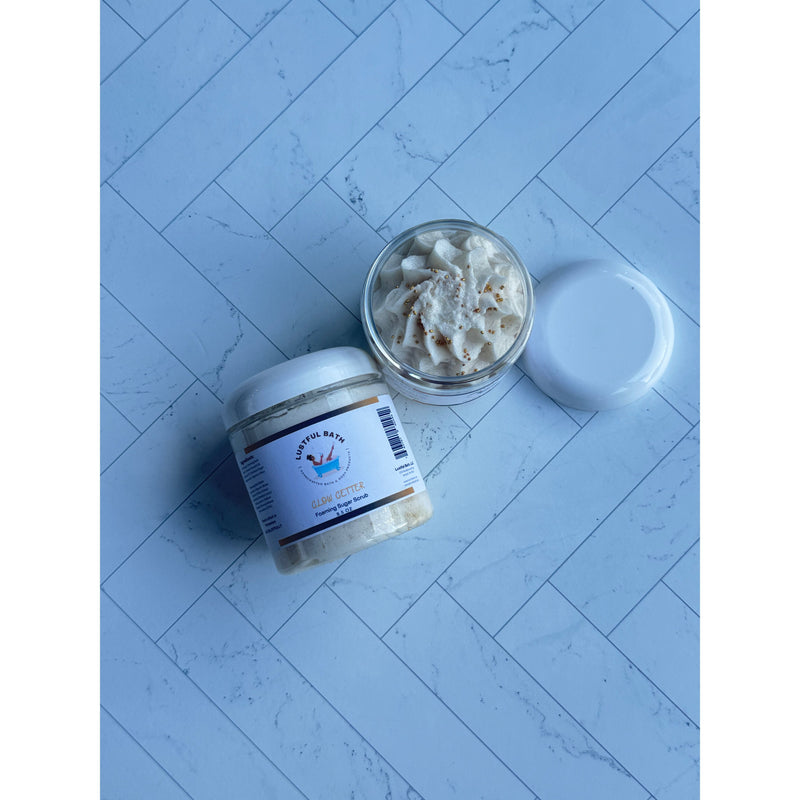 Lustful Bath, LLC FOAMING SUGAR SCRUB Sugar Scrub Cornflower Blue Glow Getter / Large