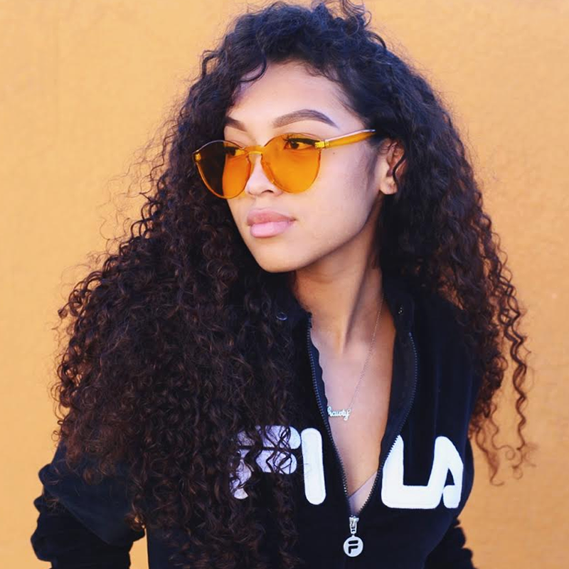 zeroUV Mono Block Rimless PC Color Tone Lens Sunglasses A555 Sunglasses