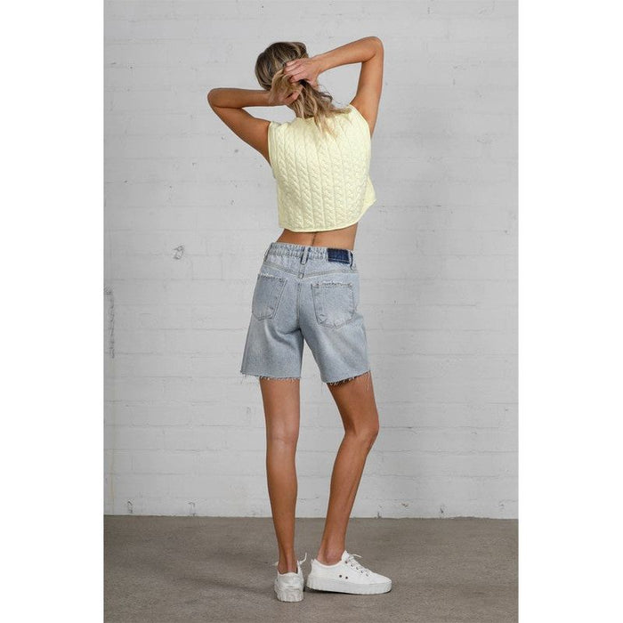 High Rise Bermuda Shorts