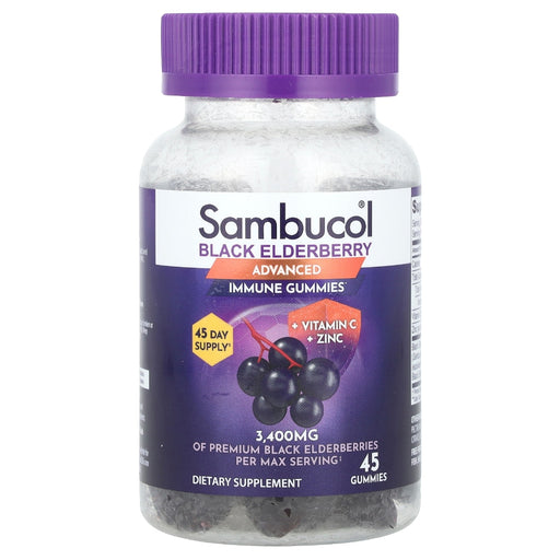 Sambucol Sambucol® Black Elderberry Immune Gummies – Advanced Formula Vitamins & Supplements