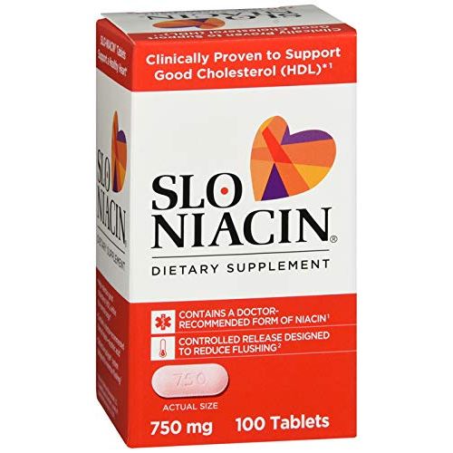 Slo-Niacin Slo-Niacin 750 Mg Support Good Cholesterol Dietary Supplement Horse Vitamins & Supplements Lavender