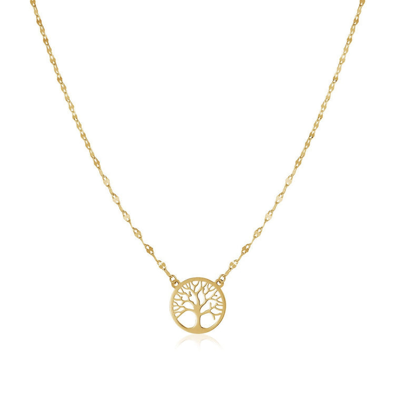Bids.com 14K Yellow Gold Tree of Life Necklace Necklaces