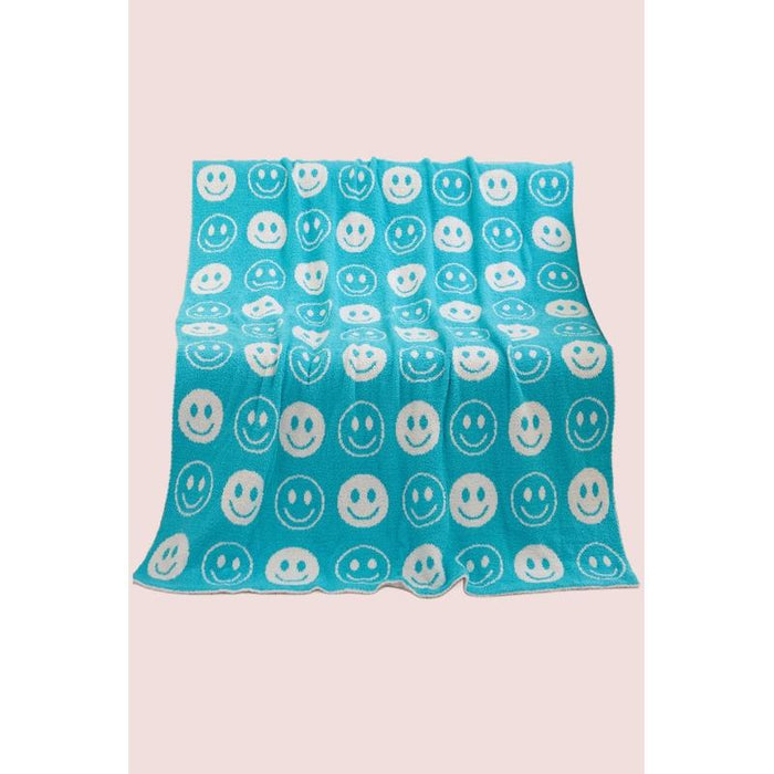 Blanket ALL SMILES Pattern Reversible Blanket