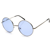 zeroUV Retro Hippie Mid Sized Round Color Lens Sunglasses 9814 Sunglasses