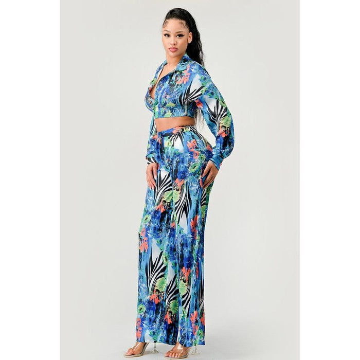 Tropical Mirage Palazzo Set