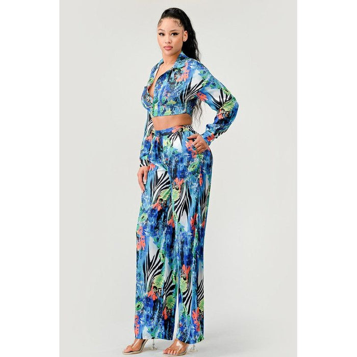 Tropical Mirage Palazzo Set