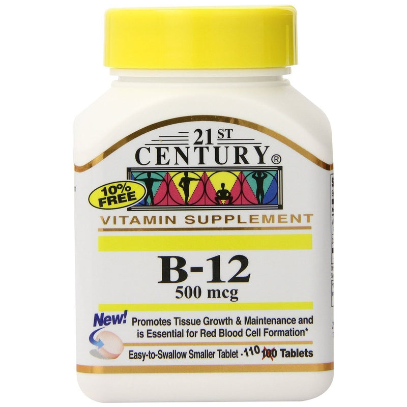 21st Century 21st Century Vitamin B12 500 Mcg - 110 Tablets Vitamins & Supplements