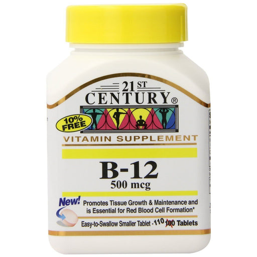 21st Century 21st Century Vitamin B12 500 Mcg - 110 Tablets Vitamins & Supplements