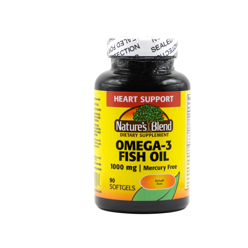 Nature's Blend Nature's Blend Omega 3  1000 Mg Softgels 90 Ct Vitamins & Supplements