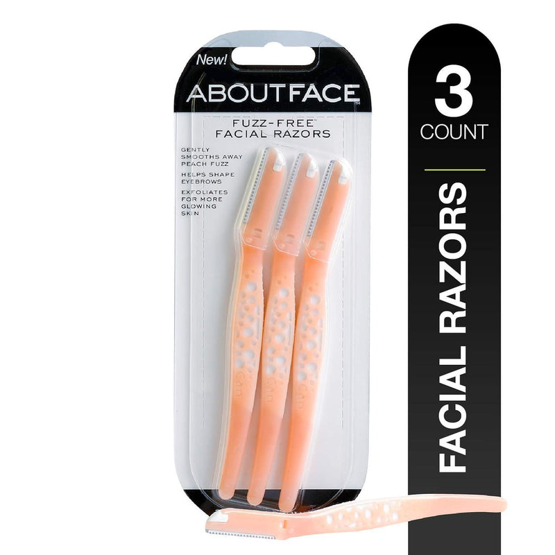 About Face About Face Facial Razors, Fuzz Free Health & Beauty White Smoke
