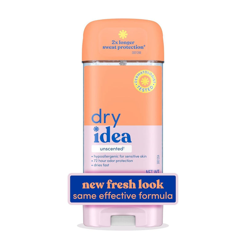 Dry Idea Dry Idea Antiperspirant & Deodorant Clear Gel, Unscented 3 Oz Deodorant