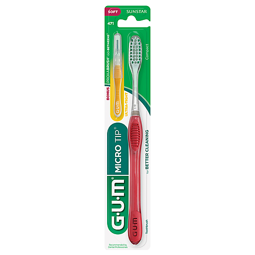 GUM GUM Micro Tip Soft Compact Toothbrush Toothbrushes