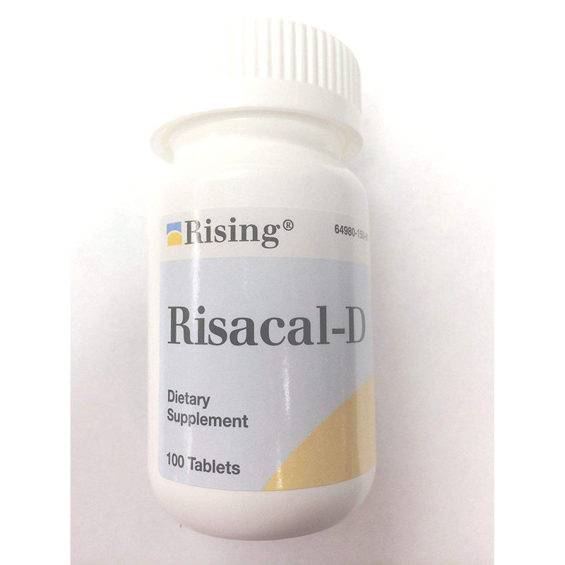 Rising Rising Pharma – Risacal-d – Vitamin D3 & Calcium Supplement – 100 Tablets Vitamins & Supplements