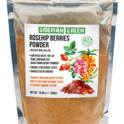 SiberianGreen.com Siberian Rose Hips with Sea Buckthorn Berries Powder – 300g (10.58 oz) Tea & Infusions