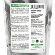 SiberianGreen.com Siberian Rose Hips with Sea Buckthorn Berries Powder – 300g (10.58 oz) Tea & Infusions