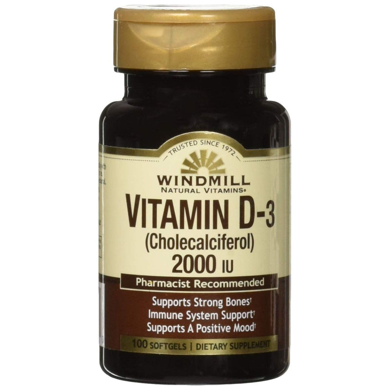 Windmill Windmill Vitamin D3 2000 IU Softgels Vitamins & Supplements