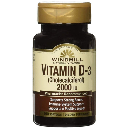 Windmill Windmill Vitamin D3 2000 IU Softgels Vitamins & Supplements