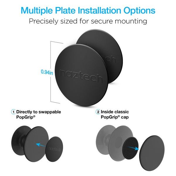 Naztech MagBuddy Universal Round Plates