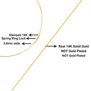 Bids.com Unisex Solid 14K Yellow Gold 2.8mm Imperial Herringbone Chain Necklace - 18" Inches Necklaces