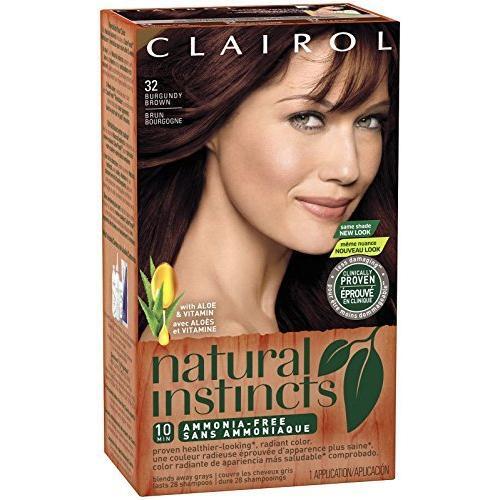 Clairol Clairol Natural Instincts 32 Burgundy Brown Hair Color Dim Gray