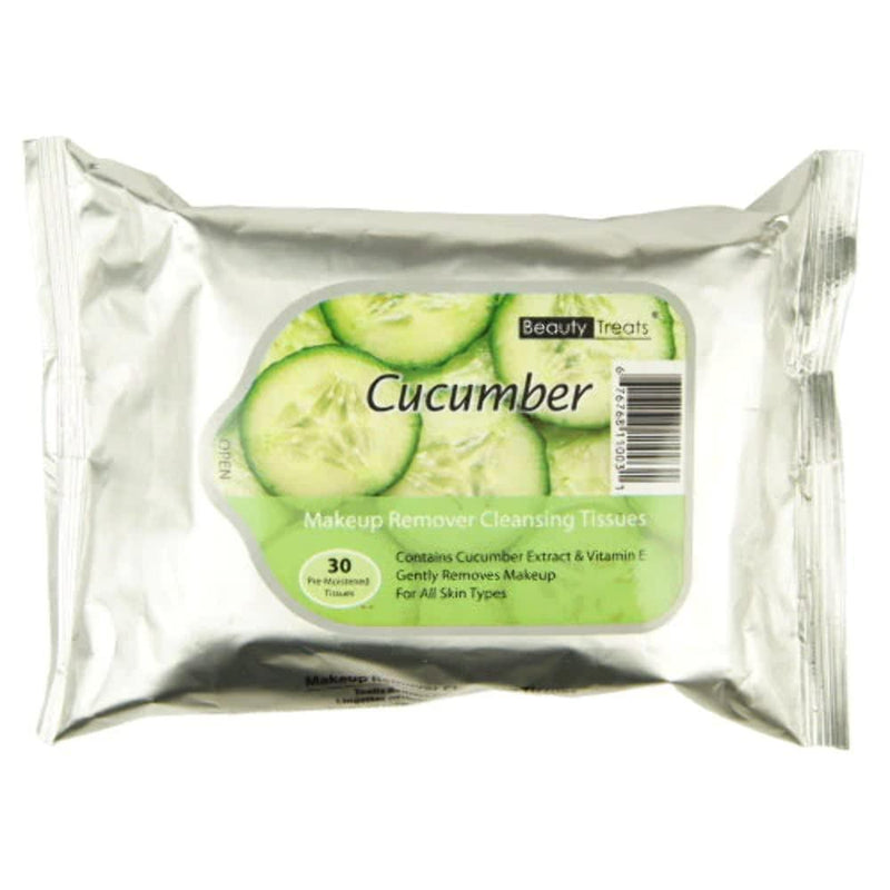0 Beauty Treats Makeup Remover Cleansing Tissues - Cucumber Makeup Removers