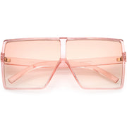 zeroUV Women's Oversize Festival Color Tone Square Sunglasses C581 Sunglasses