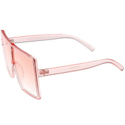 zeroUV Women's Oversize Festival Color Tone Square Sunglasses C581 Sunglasses