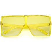 zeroUV Women's Oversize Festival Color Tone Square Sunglasses C581 Sunglasses