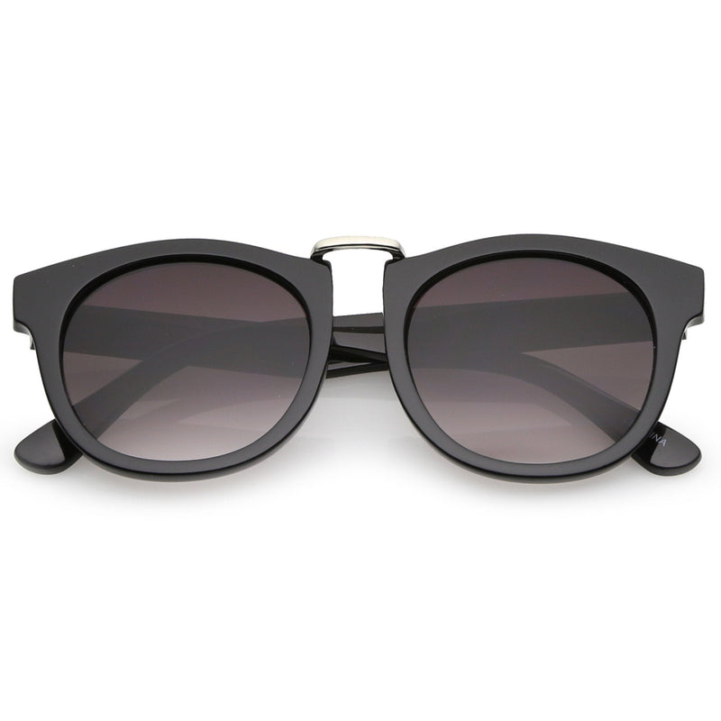 zeroUV Retro Dapper Euro Horned Rim Sunglasses A741 Sunglasses