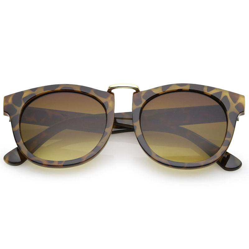 zeroUV Retro Dapper Euro Horned Rim Sunglasses A741 Sunglasses