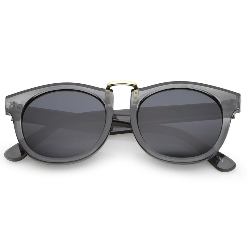 zeroUV Retro Dapper Euro Horned Rim Sunglasses A741 Sunglasses