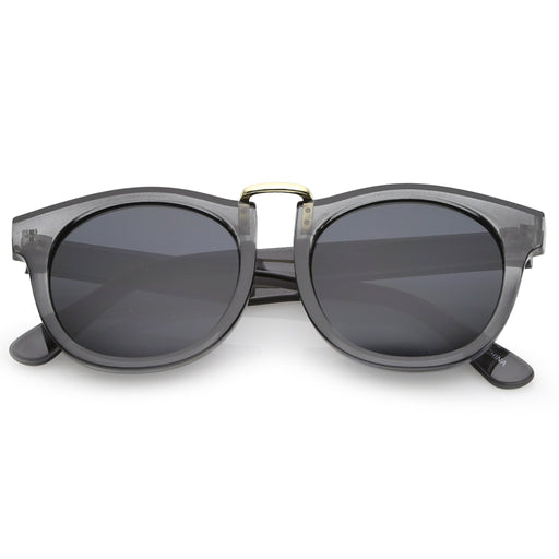 zeroUV Retro Dapper Euro Horned Rim Sunglasses A741 Sunglasses